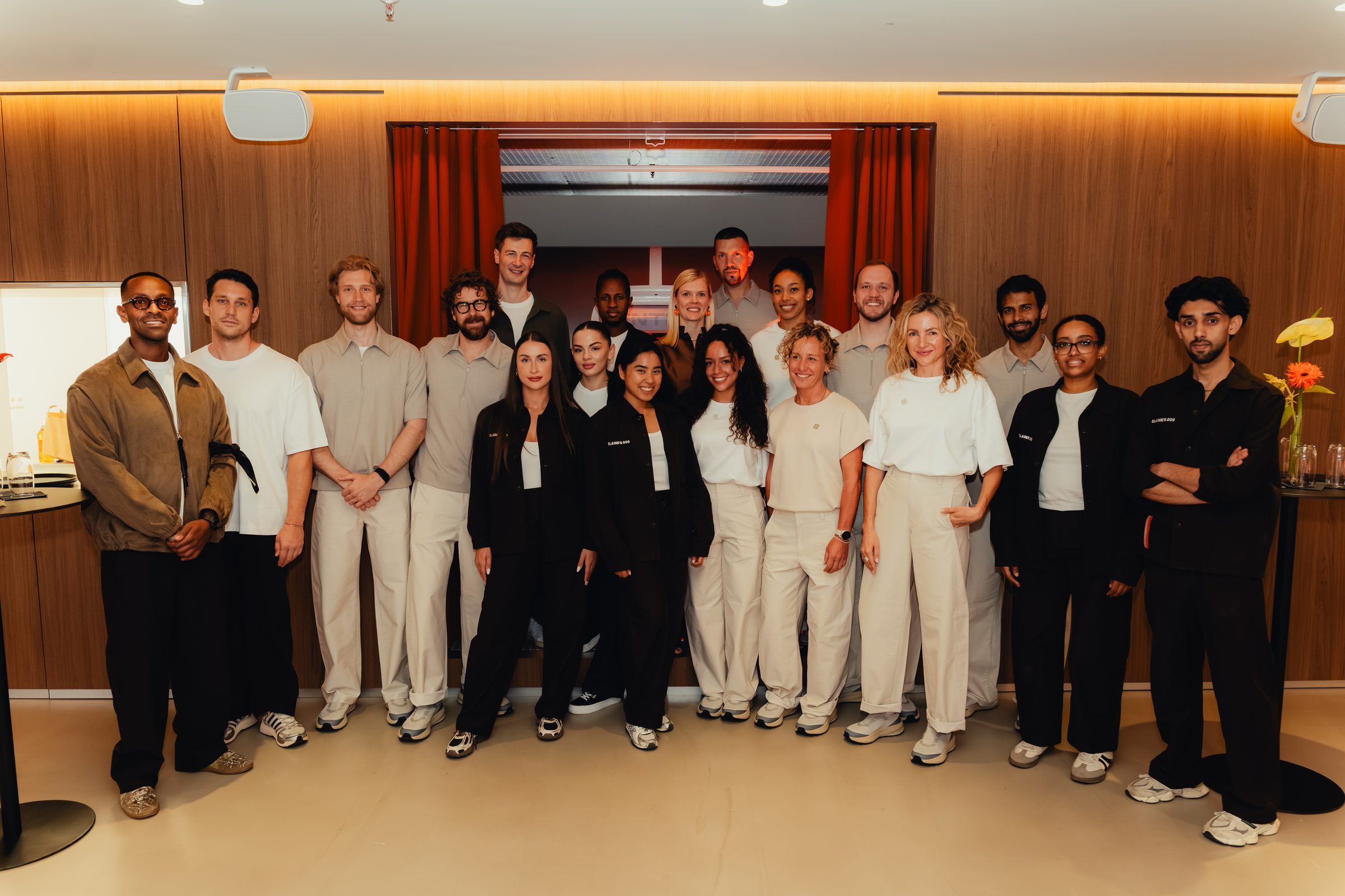 The THE WELL team in the club